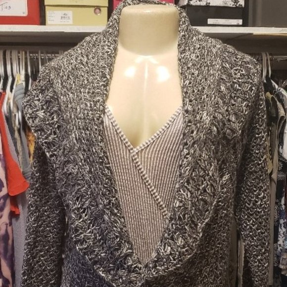 Liz Claiborne Crochet Kimono Shawl Duster - Picture 1 of 6